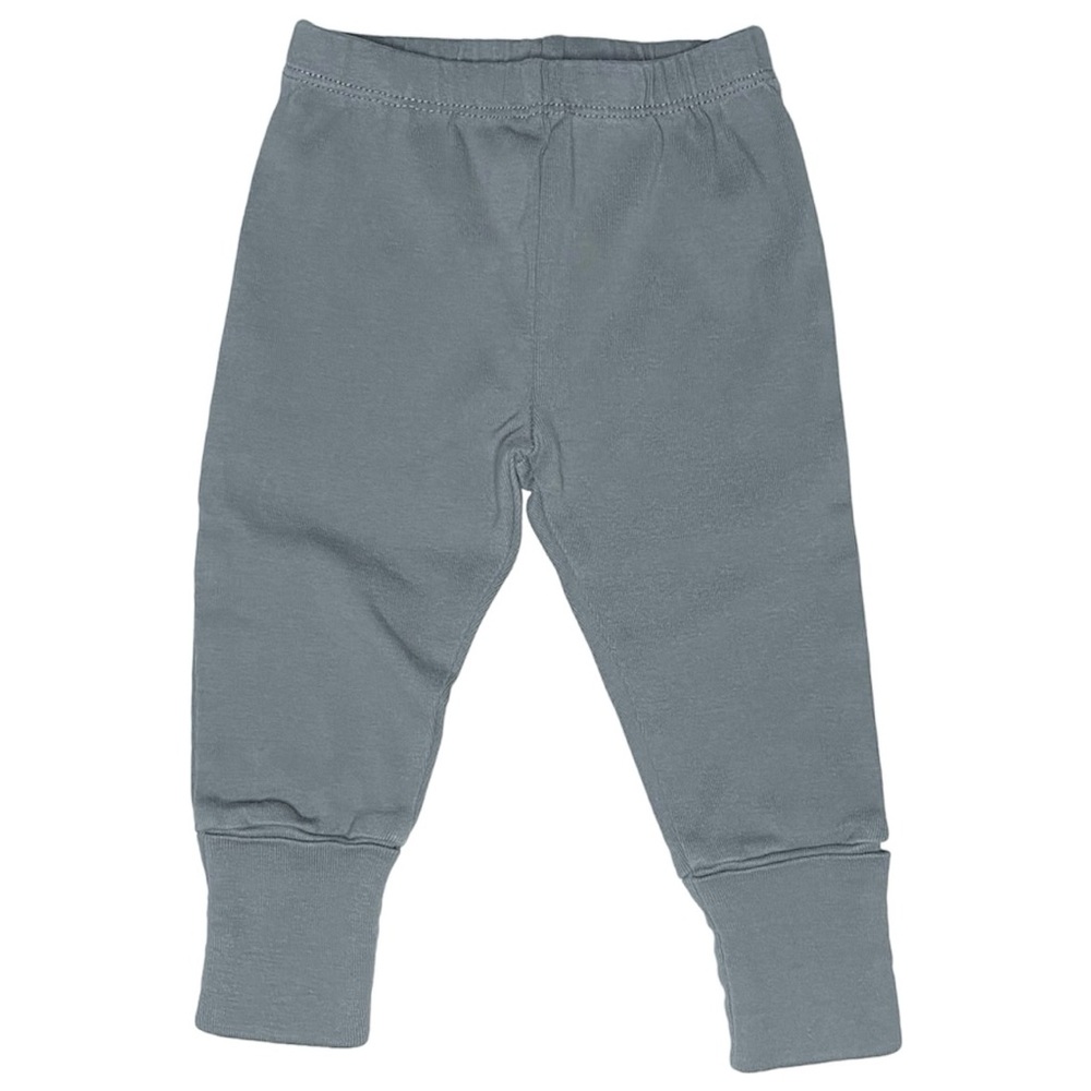 Primary Grey Gender Neutral Foldover Cuff Pants Size 3-6M